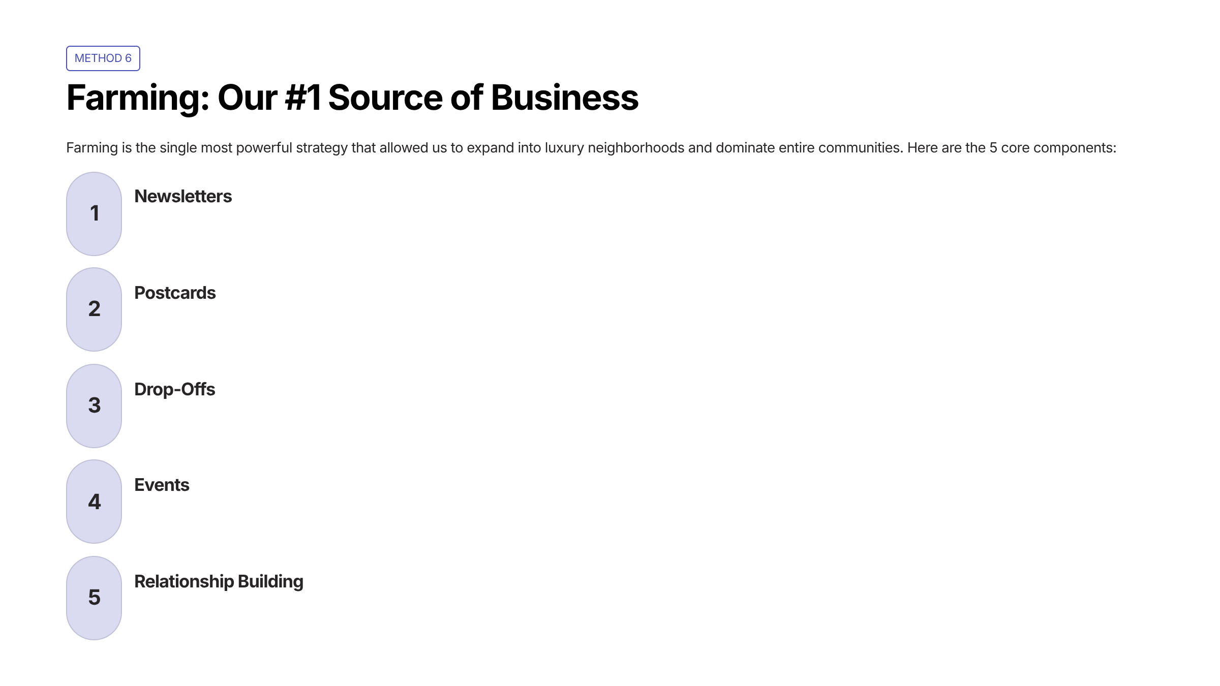 Farming: Our #1 Source of Business