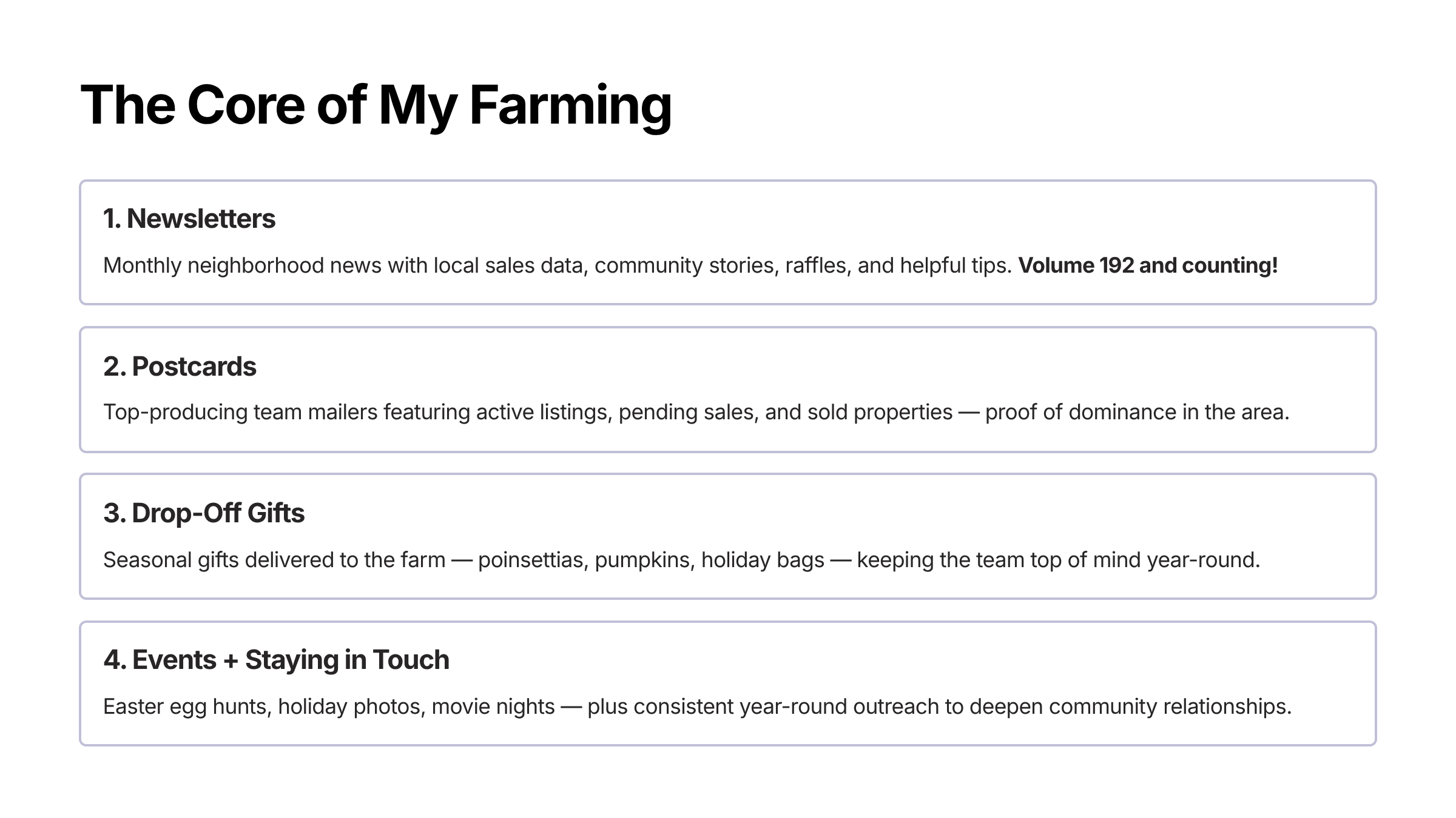 The Core of My Farming