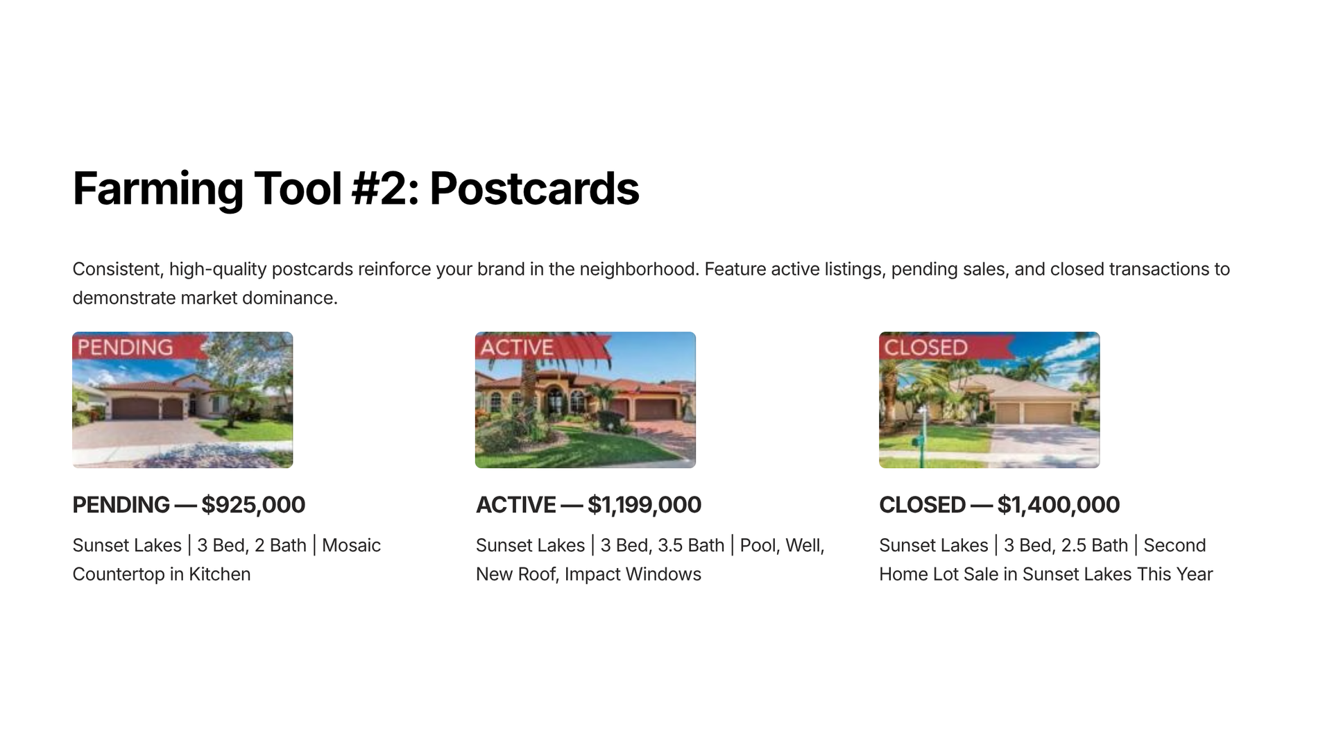 Farming Tool 2: Postcards