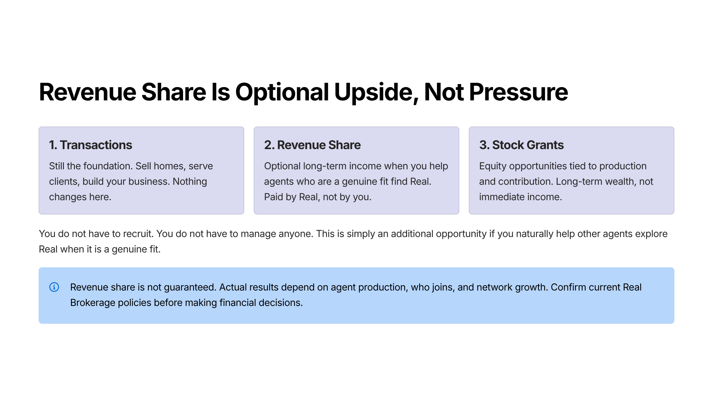 Revenue Share Is Optional Upside, Not Pressure