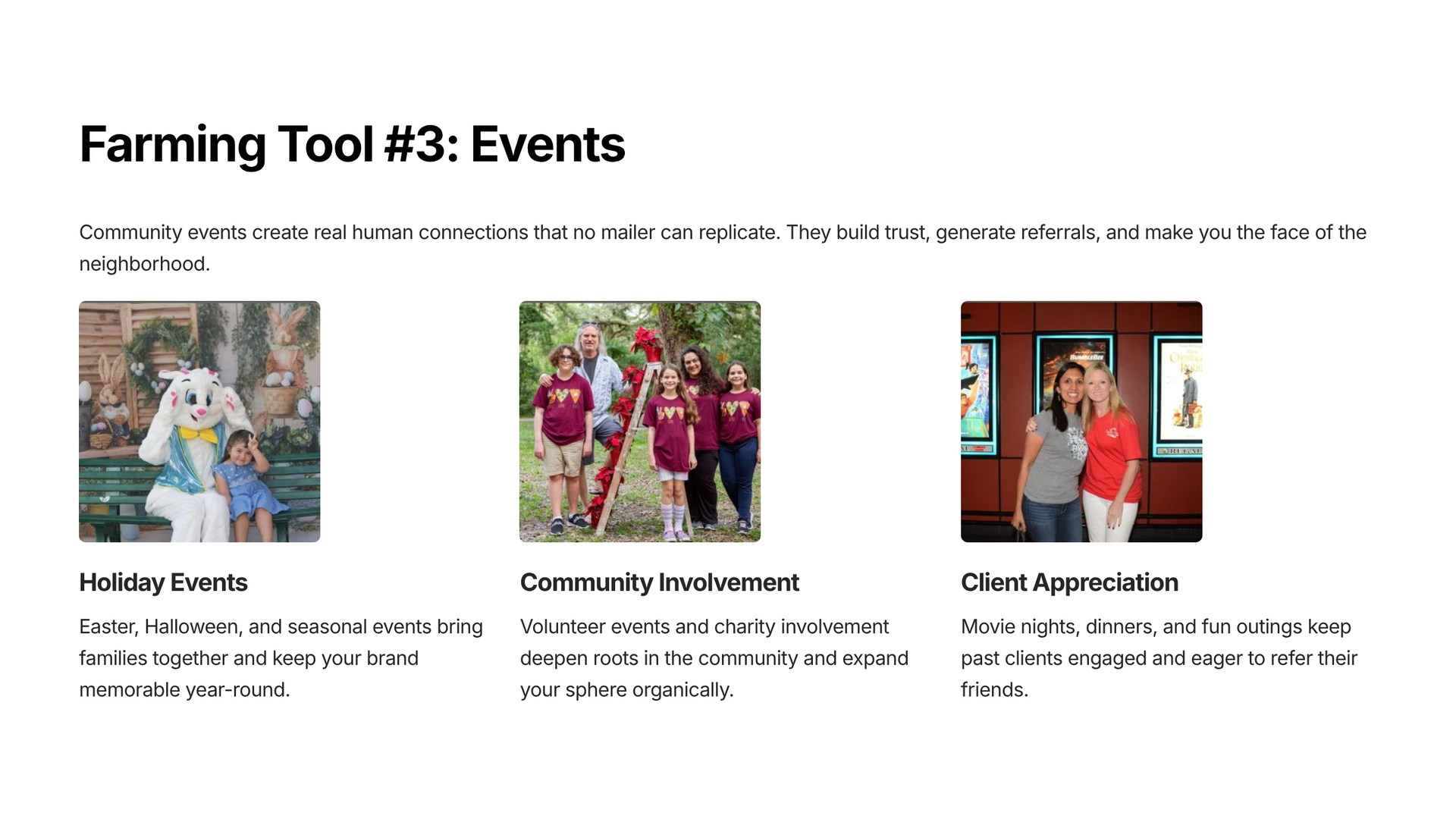 Farming Tool 3: Events
