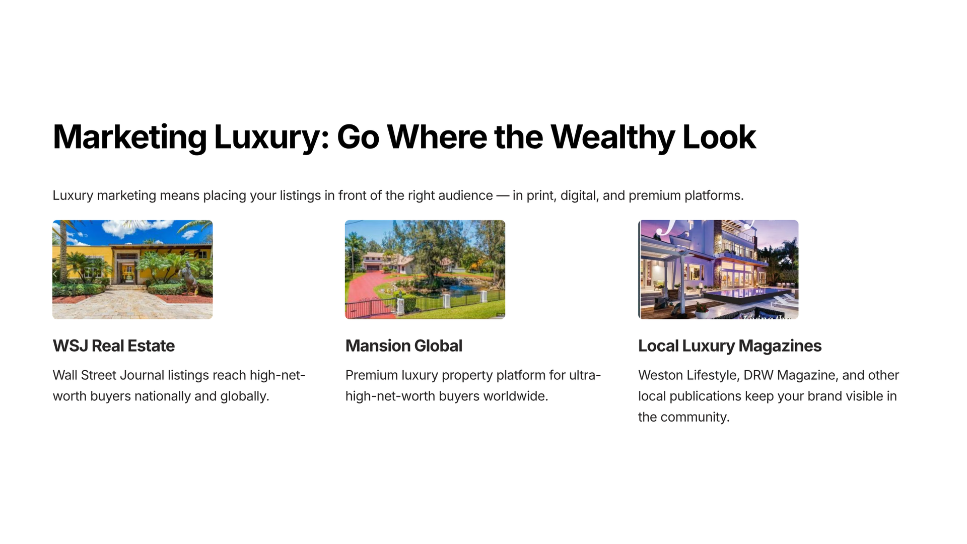 Marketing Luxury: Go Where the Wealthy Look