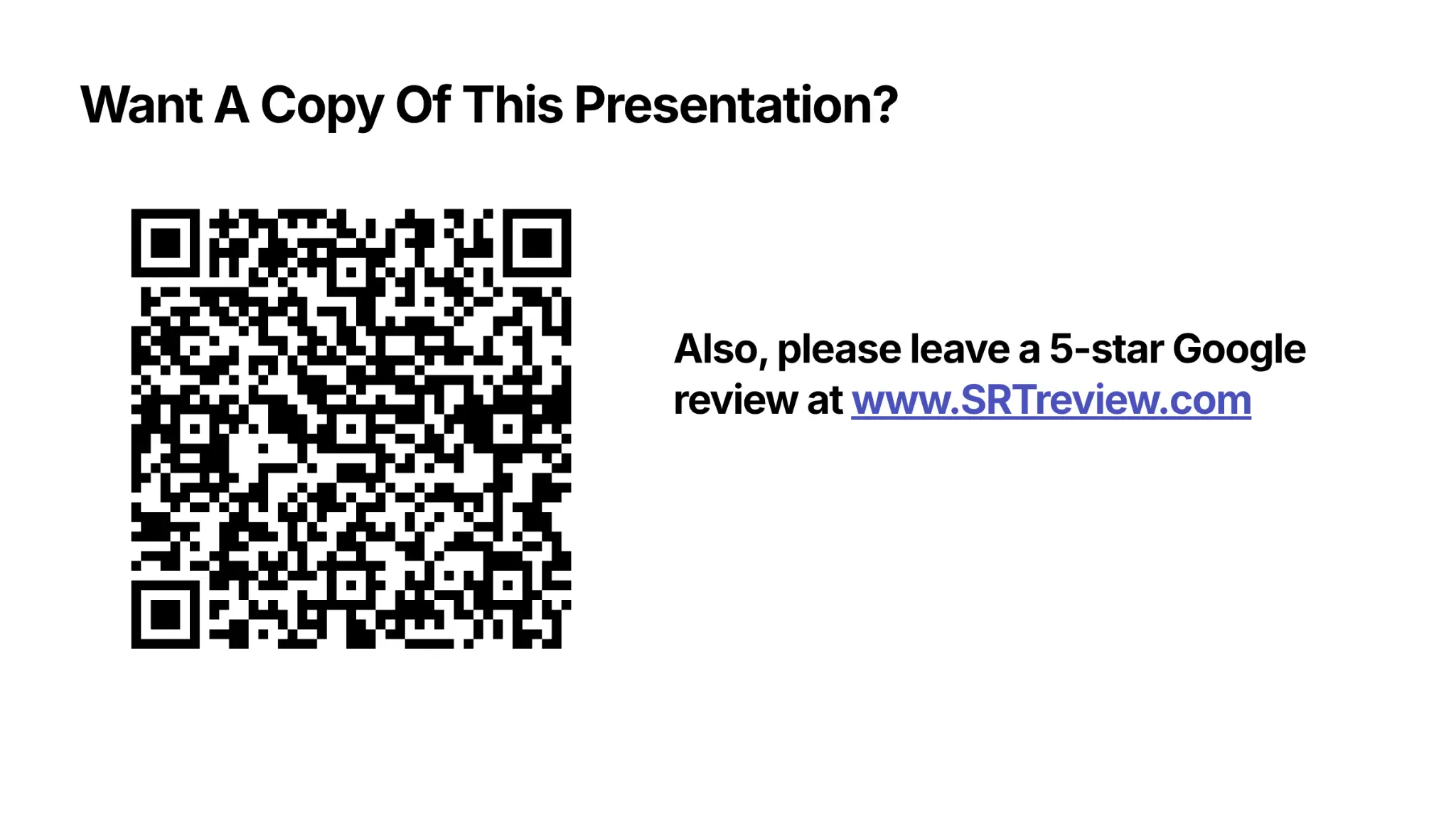 Want A Copy Of This Presentation?