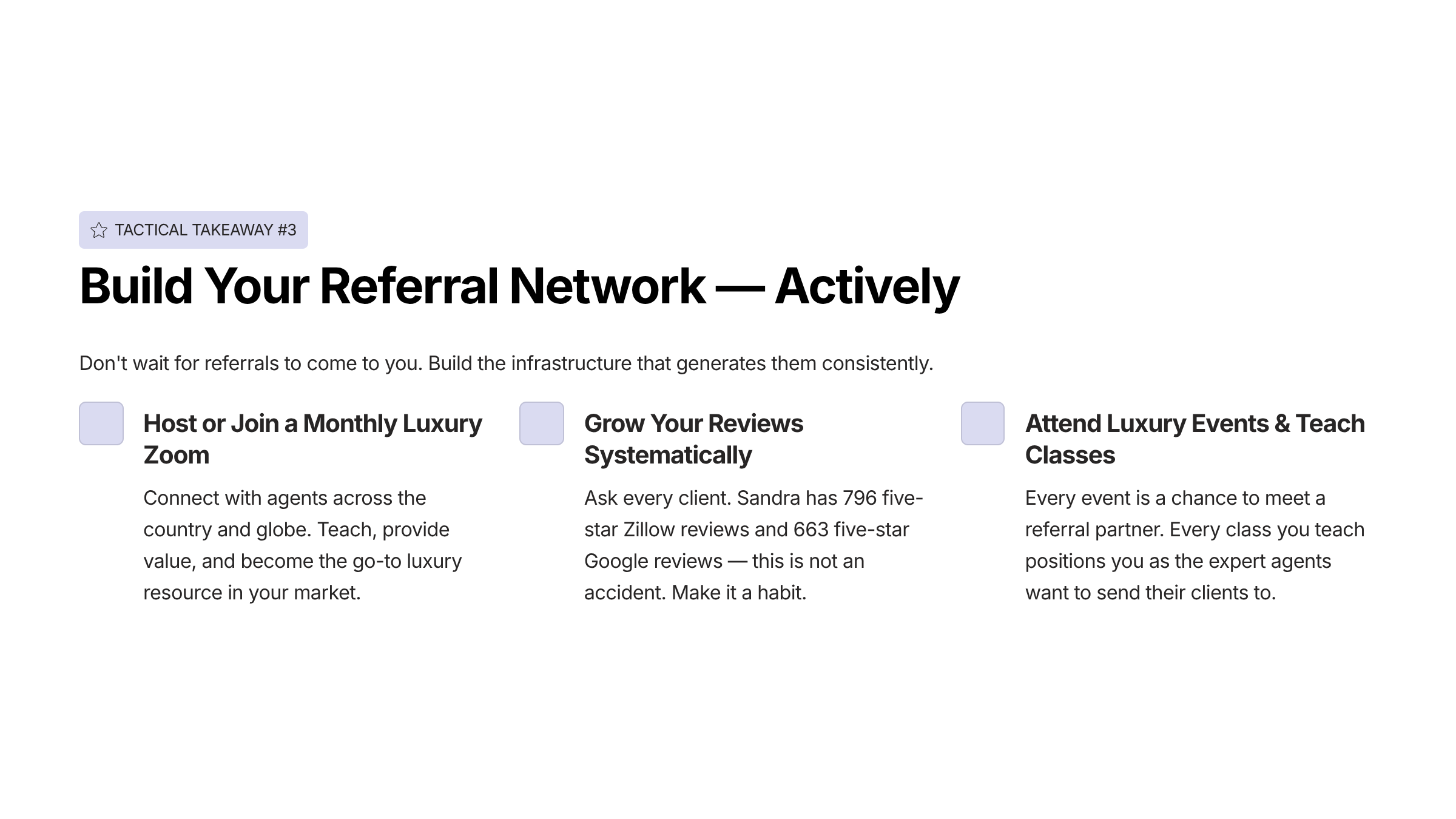 Build Your Referral Network Actively