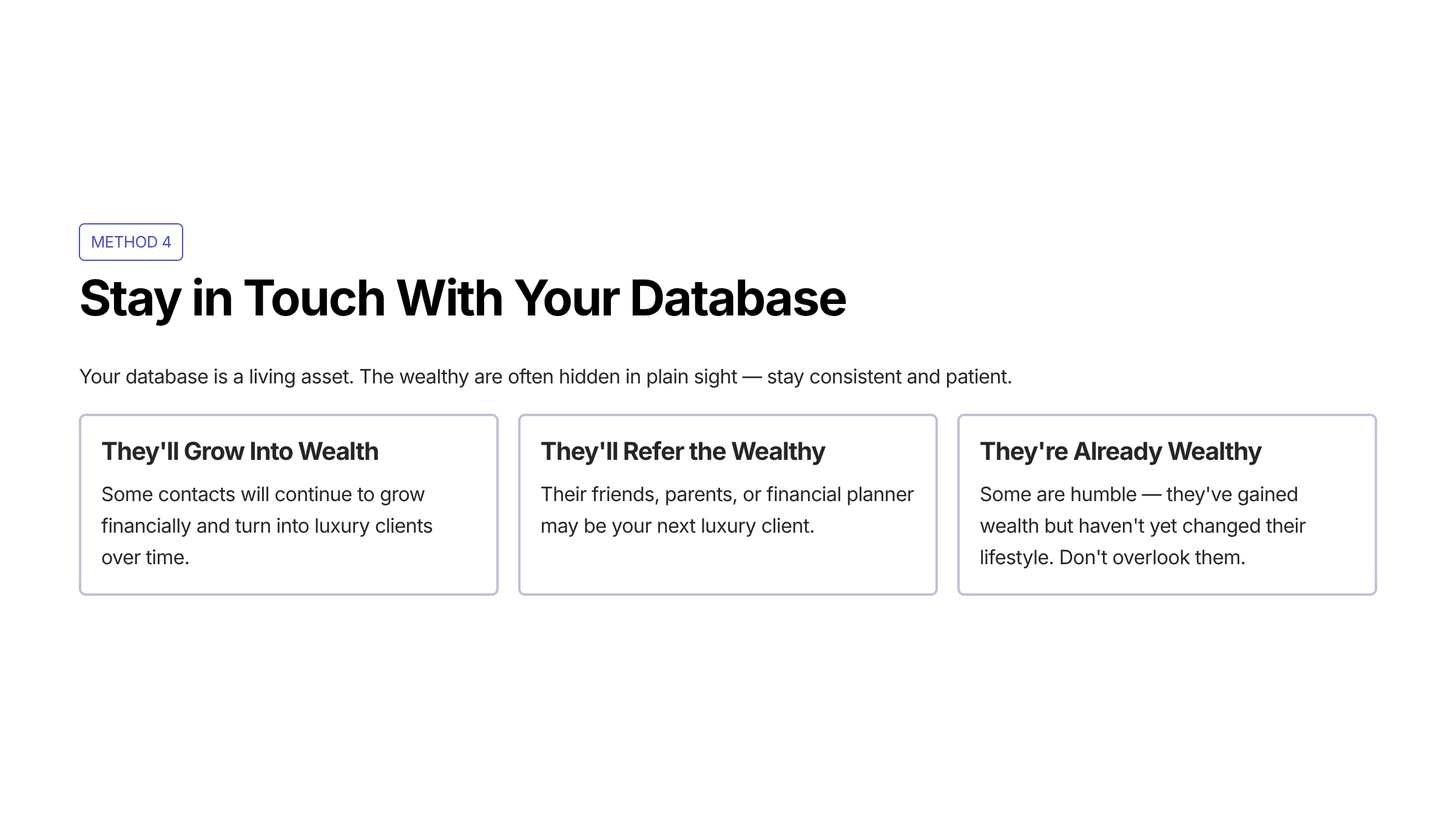 Stay in Touch With Your Database