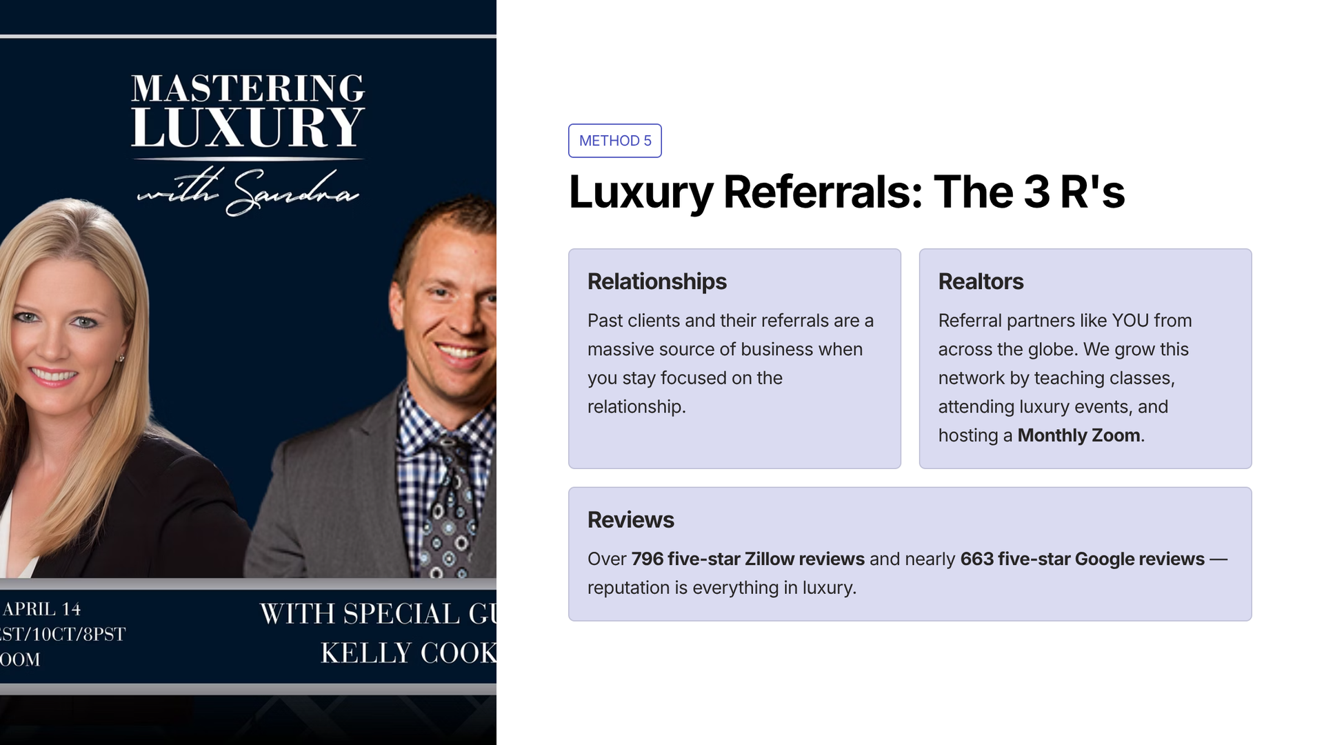 Luxury Referrals: The 3 Rs