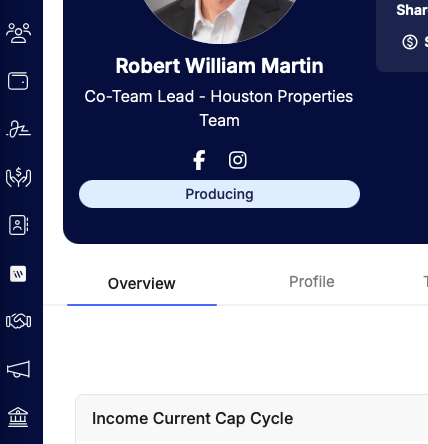 ReZen Agent Profile Overview tab
