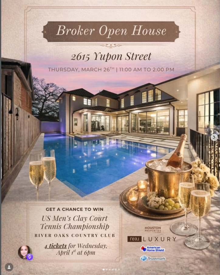 Broker Open House marketing sample